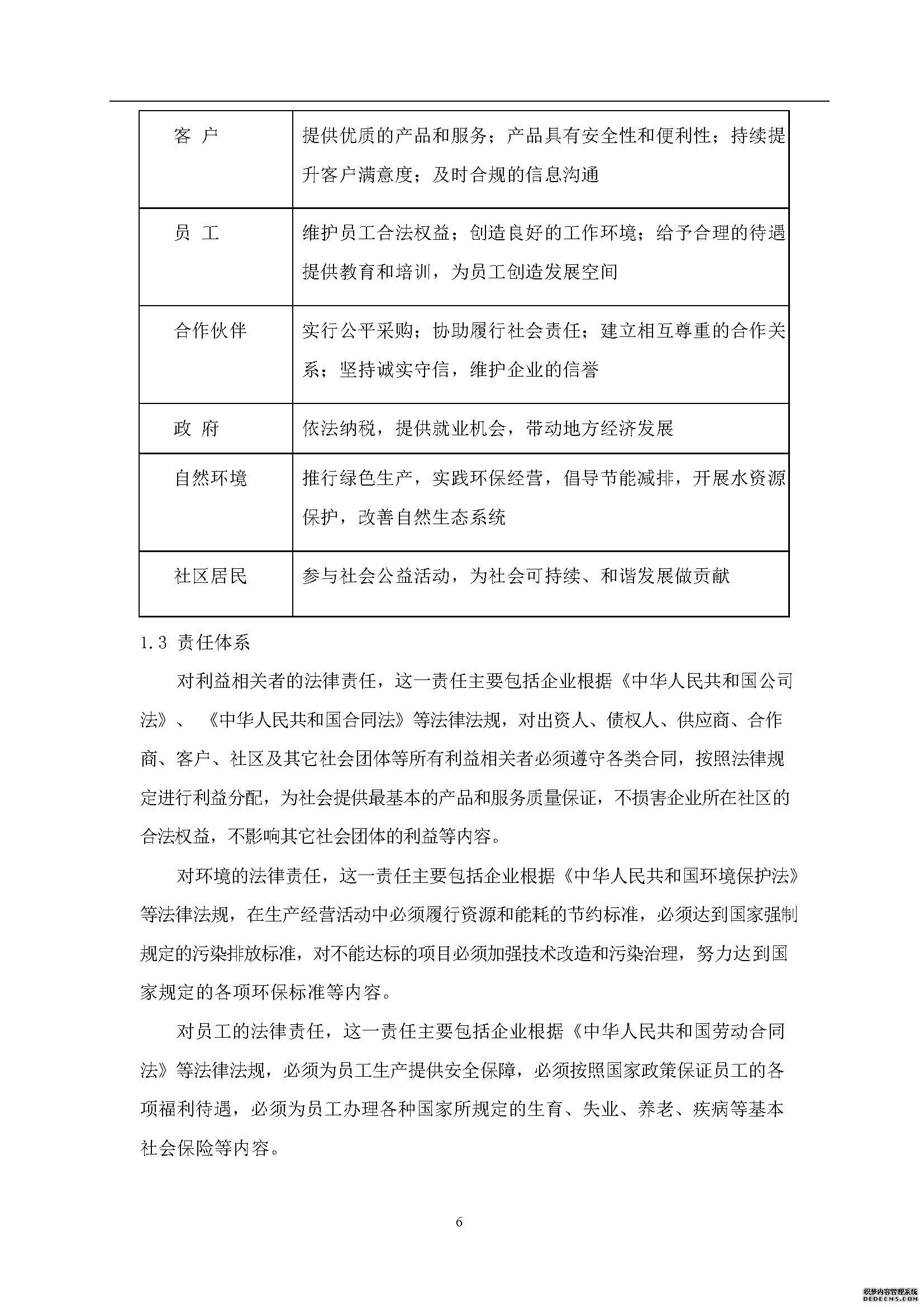 社会责任报告